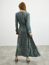ZOOT.lab Blaugrün gemustertes langes Damenkleid ZOOT.lab Eliane