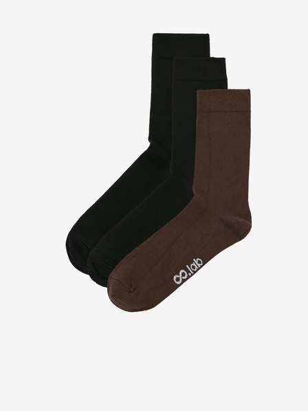ZOOT.lab Dreierpack Herrensocken in Schwarz und Braun ZOOT.lab