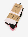 ZOOT.lab Set aus drei Paar Damensocken in Hellrosa, Schwarz und Burgunderrot ZOOT.lab