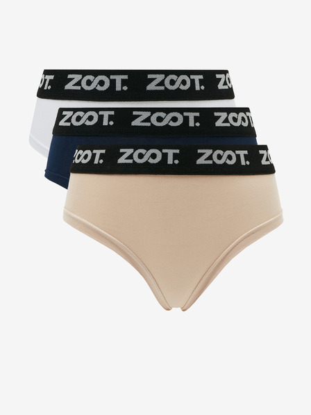 ZOOT.lab Dreier-Set Damen-Slips in weiß, blau und beige ZOOT.lab