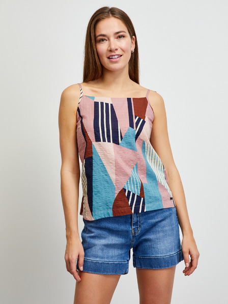 ZOOT.lab Blau-rosa gemustertes Damen-Tanktop METROOPOLIS by ZOOT.lab Ivorie