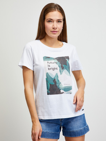 ZOOT.lab Weißes Kurzarm-T-Shirt METROOPOLIS von ZOOT.lab Tyra