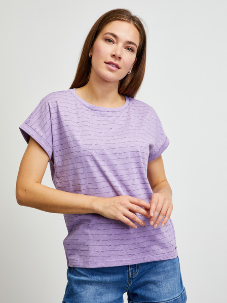ZOOT.lab Hellviolett gemustertes T-Shirt ZOOT.lab Runa