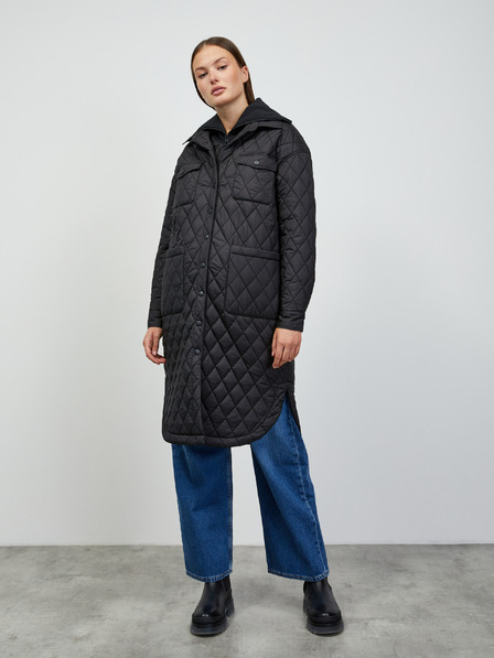 ZOOT.lab Schwarzer leichter Damen Steppmantel mit Kragen ZOOT.lab Sienna