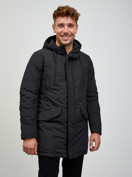 ZOOT.lab Schwarzer Herren-Kapuzenparka ZOOT.lab Charls