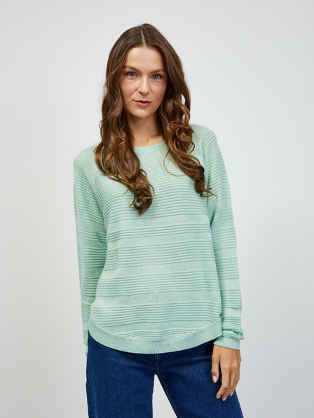 ZOOT.lab Mintfarbene Damen-Rippenstrickjacke ZOOT.lab Heddie