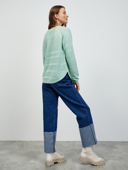 ZOOT.lab Mintfarbene Damen-Rippenstrickjacke ZOOT.lab Heddie