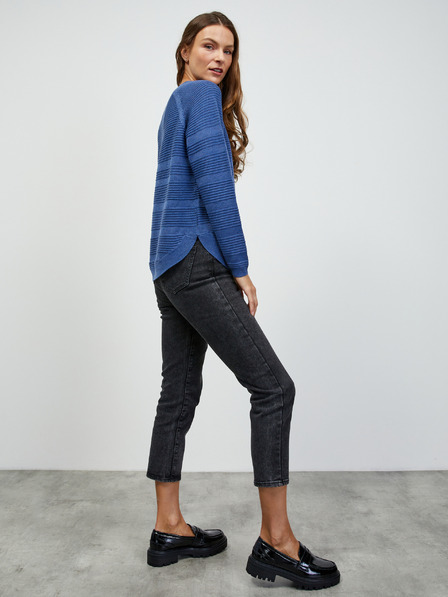 ZOOT.lab Blauer Damen-Rippenpulli ZOOT.lab Heddie