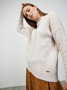 ZOOT.lab Beigefarbener Damen-Rippstrickpullover ZOOT.lab Natacha
