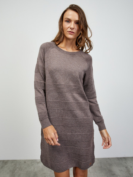 ZOOT.lab Braun gestreiftes Pullover-Kleid ZOOT.lab Bellarose