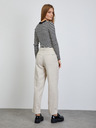 ZOOT.lab Cremefarbene gestreifte Damenhose ZOOT.lab Deliza