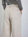 ZOOT.lab Cremefarbene gestreifte Damenhose ZOOT.lab Deliza