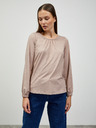 ZOOT.lab Beigefarbenes Basic-Langarmshirt für Damen ZOOT.lab Luna