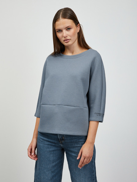 ZOOT.lab Blaues Damen-Sweatshirt mit Reißverschluss hinten ZOOT.lab Salwa