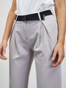 ZOOT.lab Hellgraue Damenhose mit Gürtel ZOOT.lab Matylda