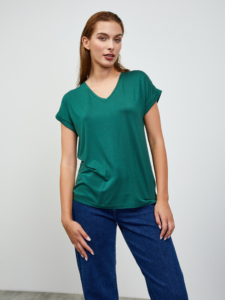 ZOOT.lab ZOOT.lab Adriana 3 grünes gestreiftes Damen-Basic-T-Shirt