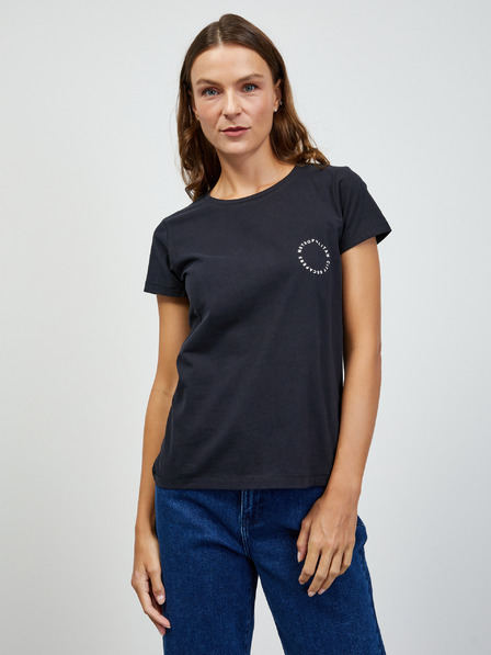 ZOOT.lab Schwarzes ZOOT.lab Damen Basic-T-Shirt Enya