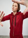 ZOOT.lab ZOOT.lab Laura weinroter Damen-Kapuzenpullover mit Reißverschluss