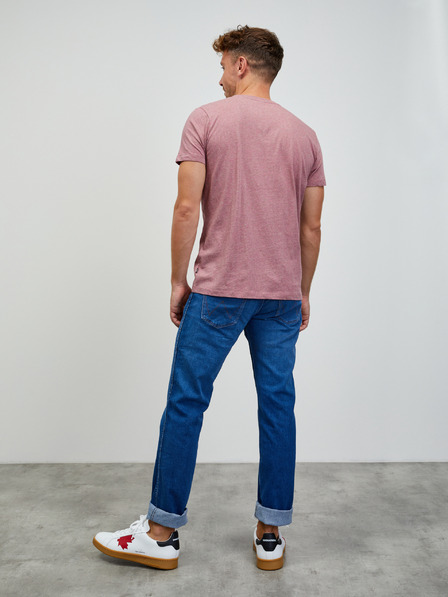 ZOOT.lab Altrosa gestromtes Herren-Basic-Shirt ZOOT.lab Rex