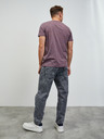 ZOOT.lab Lila gestreiftes Herren-Basic-Shirt ZOOT.lab Rex