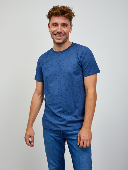 ZOOT.lab Blaues Herren-T-Shirt ZOOT.lab Rowan gemustert