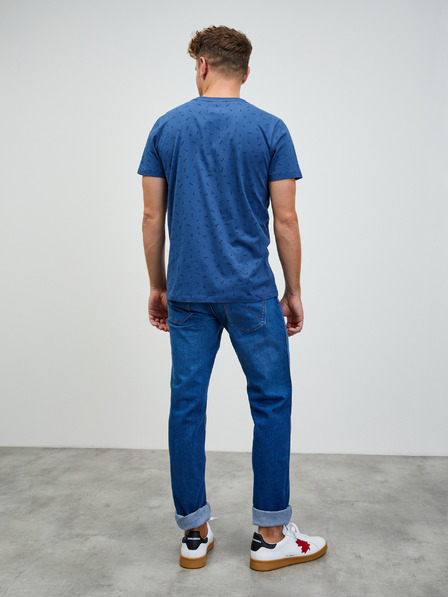 ZOOT.lab Blaues Herren-T-Shirt ZOOT.lab Rowan gemustert