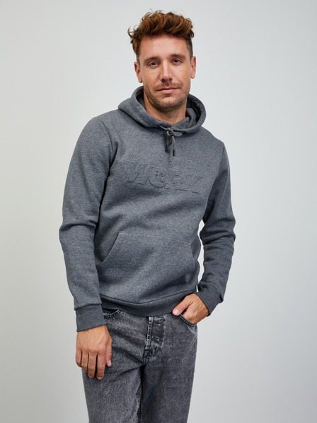 ZOOT.lab Dunkelgrauer Herren-Kapuzenpullover mit Reißverschluss ZOOT.lab Jaxon