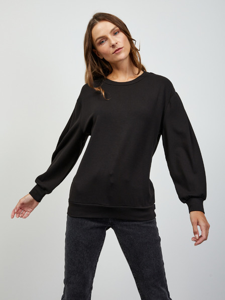 ZOOT.lab Schwarzes Basic-Sweatshirt für Damen ZOOT.lab Brooklin