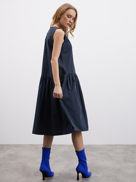 ZOOT.lab Dunkelgraues gerafftes Damenkleid ZOOT.lab Urbana