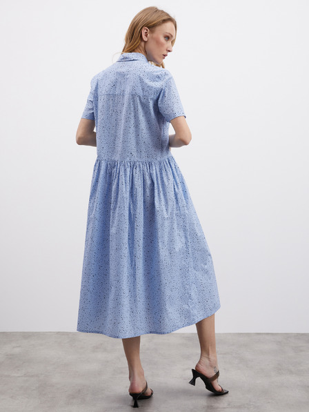 ZOOT.lab Hellblaues gemustertes Midikleid für Damen ZOOT.lab Reed