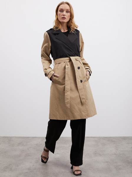 ZOOT.lab Schwarz-beiger Damen-Trenchcoat ZOOT.lab Gutta
