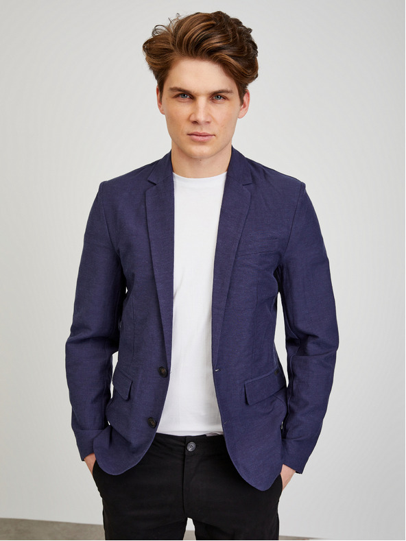 ZOOT.lab Dunkelblaue Leinenjacke für Herren ZOOT.lab Joseph