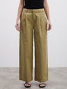 ZOOT.lab Khakifarbene Damen-Hose mit weitem Bein ZOOT.lab Tersita