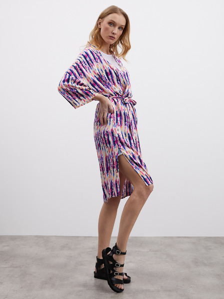 ZOOT.lab Rosa und lila gemustertes Wickelkleid für Damen ZOOT.lab Fifi