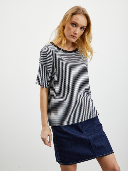 ZOOT.lab Schwarzes gestreiftes Damen-T-Shirt ZOOT.lab Floss