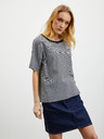 ZOOT.lab Schwarzes gestreiftes Damen-T-Shirt ZOOT.lab Floss