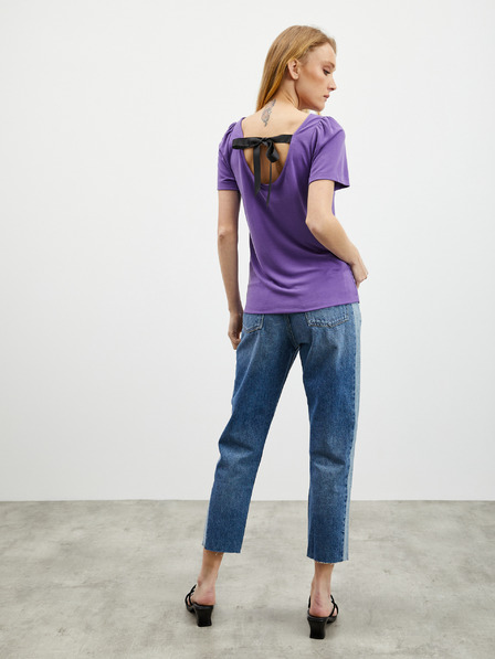 ZOOT.lab Lila Damen-T-Shirt mit Rückenkrawatte ZOOT.lab Romy