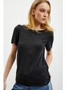 ZOOT.lab Schwarzes Damen-T-Shirt mit Rückenkrawatte ZOOT.lab Romy