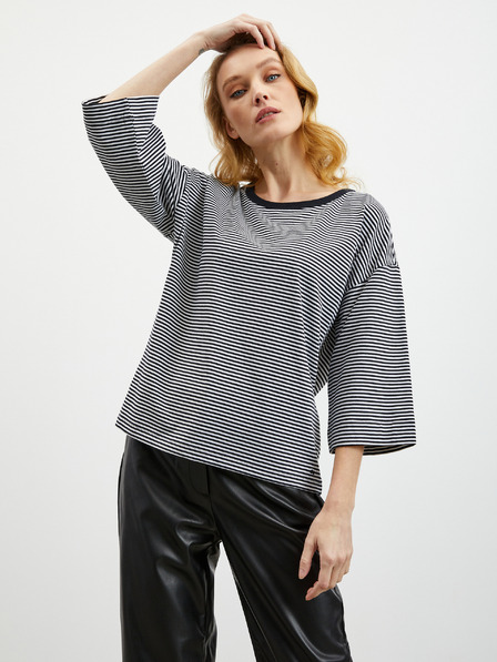 ZOOT.lab Schwarzes gestreiftes Damen-T-Shirt ZOOT.lab Dolly