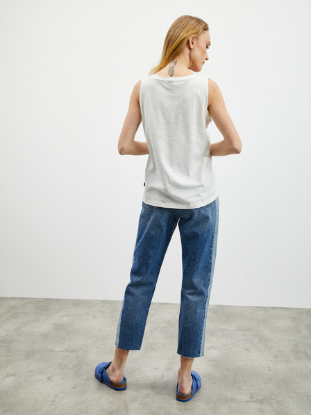 ZOOT.lab Weißes Damen-Leinen-Tank-Top ZOOT.lab Josi