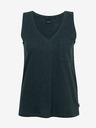 ZOOT.lab Dunkelgrünes Damen-Leinen-Tank-Top mit Tasche ZOOT.lab Josi