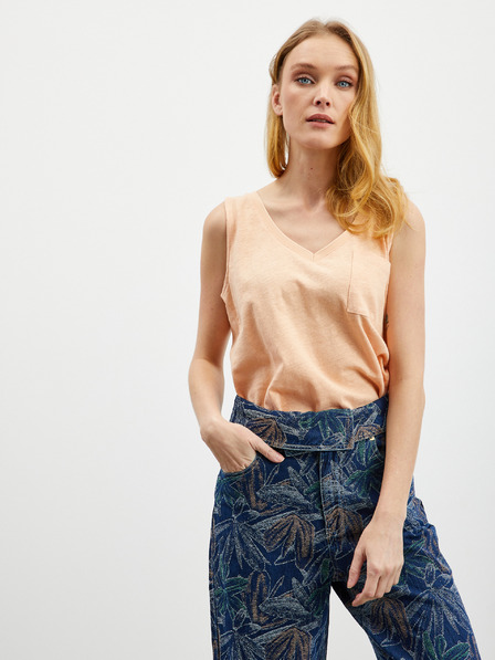 ZOOT.lab Apricotfarbenes Damen-Tank-Top aus Leinen ZOOT.lab Josi