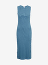 ZOOT.lab Hellblaues geripptes Damenkleid mit Schlitz ZOOT.lab Delie