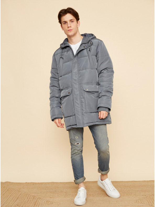ZOOT.lab Graue Herren Stepp-Winterjacke ZOOT.lab