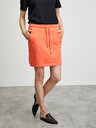 ZOOT.lab Orangefarbener kurzer Basic-Rock mit Taschen ZOOT.lab Mariola