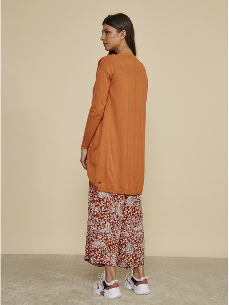 ZOOT.lab Orangefarbene Basic-Strickjacke für Damen ZOOT.lab Gita