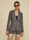 ZOOT.lab Braun gestreifte Damenjacke mit Leinen ZOOT.lab Dorothy