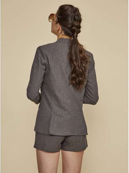 ZOOT.lab Braun gestreifte Damenjacke mit Leinen ZOOT.lab Dorothy