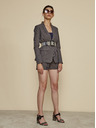 ZOOT.lab Braun gestreifte Damenjacke mit Leinen ZOOT.lab Dorothy