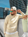 ICOONIC Beige Unisex-Kapuzenpullover ICOONIC